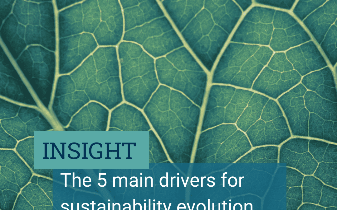 The 5 main drivers for sustainability evolution