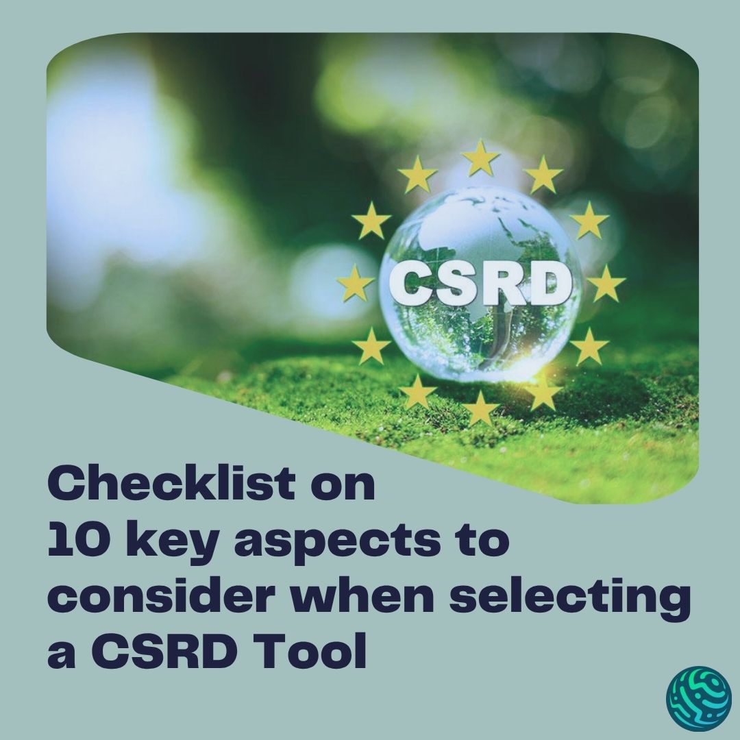 Checklist on 10 key aspects to consider when selecting a CSRD Tool